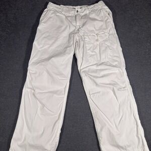 Vintage Polo Ralph Lauren Pants Mens 30x29 White Lightweight Cargo Nautical